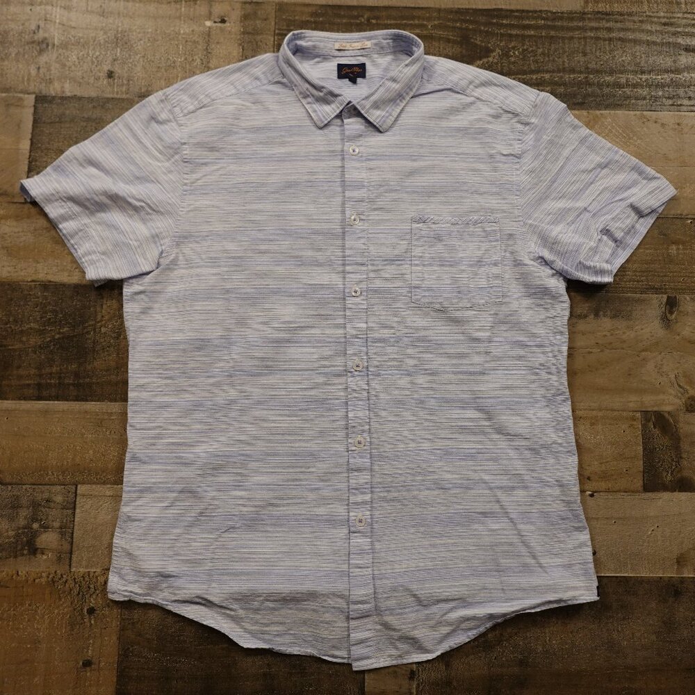 Goodman Brand polo shirt‎ men's large heather blue